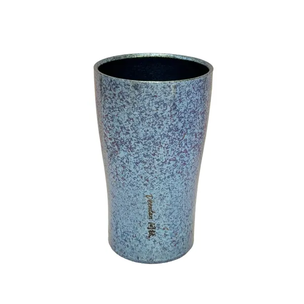 Pure Titanium Double Wall Cup Crystal Blue