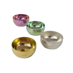 Pure Titanium Lightweight Bowl Crystal Silver Pure Titanium Lightweight Bowl Crystal Silver