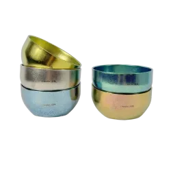 Pure Titanium Lightweight Bowl Crystal Silver Pure Titanium Lightweight Bowl Crystal Silver