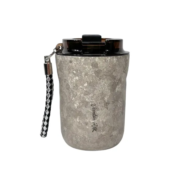 Pure Titanium Coffee Mug Crystal Silver Pure Titanium Coffee Mug Crystal Silver
