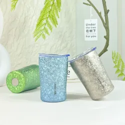 Pure Titanium Double Wall Tumbler Crystal Blue Pure Titanium Double Wall Tumbler Crystal Blue