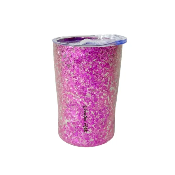 Pure Titanium Double Wall Tumbler Crystal Pink